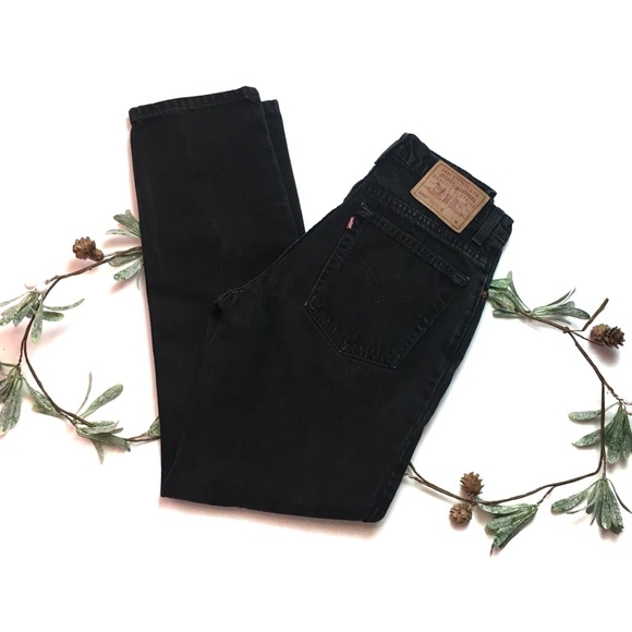 Levi's Denim - Vintage Levi’s Black 550 High Waisted Mom Jeans